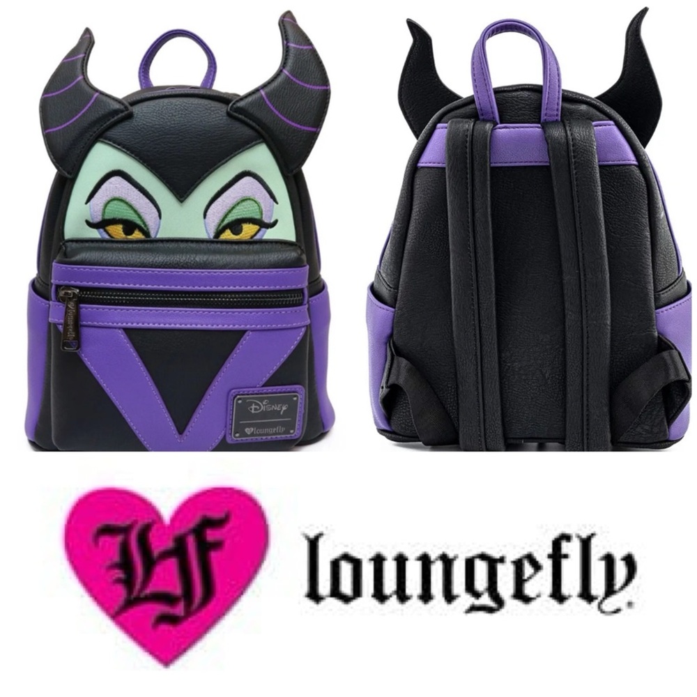 ⭐️ NWT Loungefly x Disney Maleficent Mini Backpack Bag ⭐️